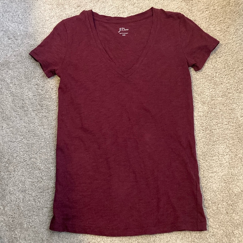 J. Crew Short Sleeve V- Neck Tee